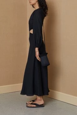 Bec And Bridge Madeleine Midi Dress Black
