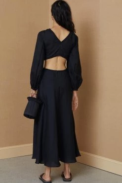 Bec And Bridge Madeleine Midi Dress Black