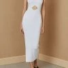 Bec And Bridge Versailles Knit Midi Dress Ivory