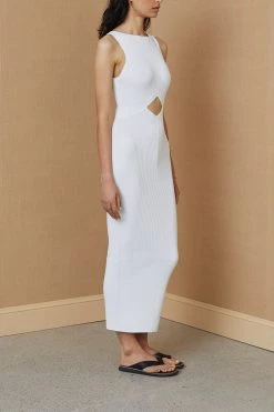 Bec And Bridge Versailles Knit Midi Dress Ivory