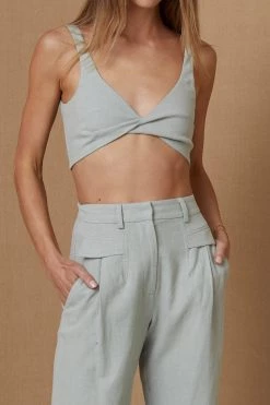 Bec And Bridge Phoebe Top Light Khaki