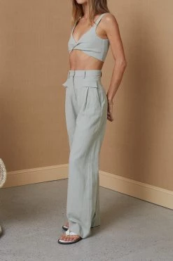 Bec And Bridge Phoebe Pant Light Khaki