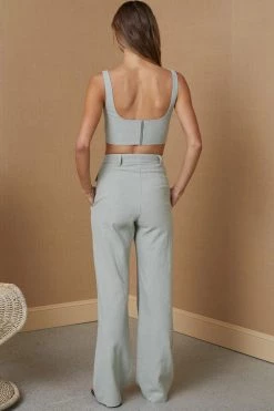 Bec And Bridge Phoebe Pant Light Khaki 8 Bec And Bridge Phoebe Pant Light Khaki