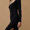 Bec And Bridge Freya Scoop Neck Knit Dress Black