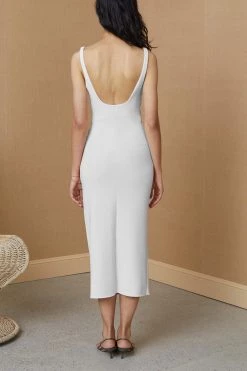 Bec And Bridge Karina Tuck Midi Dress Ivory 7 Bec And Bridge Karina Tuck Midi Dress Ivory
