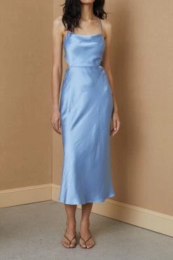 Bec And Bridge Raquel Midi Dress Baby Blue