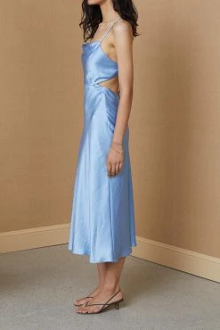 Bec And Bridge Raquel Midi Dress Baby Blue 6 Bec And Bridge Raquel Midi Dress Baby Blue