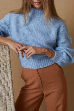 Bec And Bridge Celeste Knit Jumper Sky Blue