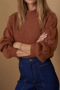 Bec And Bridge Celeste Knit Jumper Clay