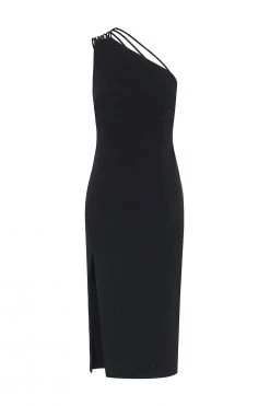 By Johnny Sara Slice Asymmetric Midi Dress