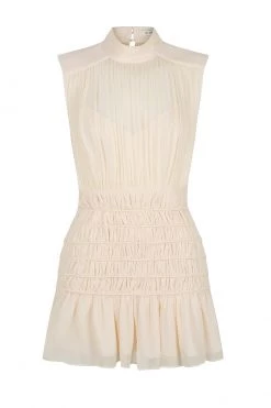 Shona Joy Delphine High Neck Corded Mini Dress 11 Shona Joy Delphine High Neck Corded Mini Dress