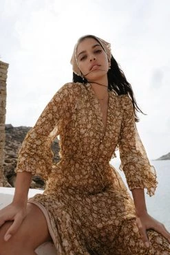 Shona Joy Julia Balloon Sleeve Godet Midi Dress 13 Shona Joy Julia Balloon Sleeve Godet Midi Dress