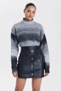 New Arrivals Ena Pelly Blair Leather Mini Skirt
