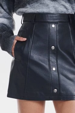 New Arrivals Ena Pelly Blair Leather Mini Skirt