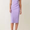 Bec And Bridge Gemma Asym Midi Dress Violet