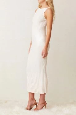 Bec And Bridge White Water Midi Dress