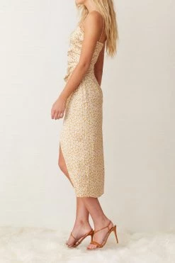 Bec And Bridge Zoe Midi Wrap Silk Dress