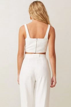 Bec And Bridge Coral Club Top White
