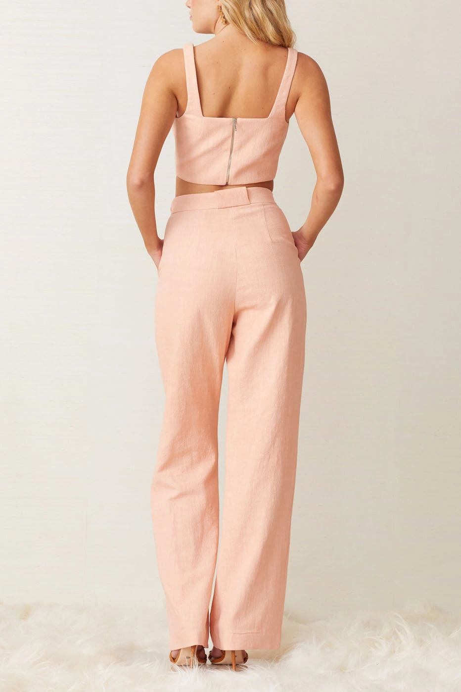 Bec And Bridge Coral Club Pant Peach 6 Bec And Bridge Coral Club Pant Peach