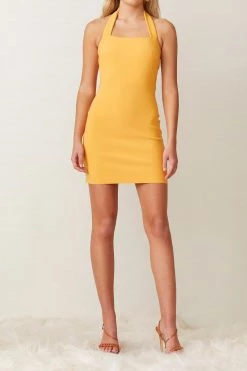 Bec And Bridge Ariel Mini Halter Dress Mango