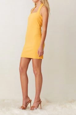 Bec And Bridge Ariel Mini Halter Dress Mango 8 Bec And Bridge Ariel Mini Halter Dress Mango
