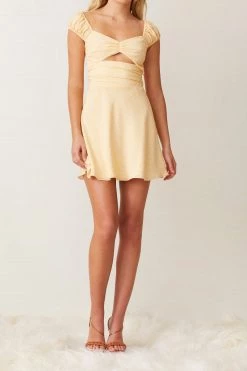 Bec And Bridge Butter Daisy Mini Dress