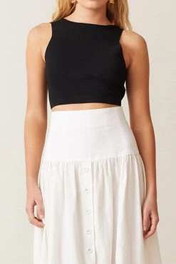 Bec And Bridge Sorbet Summer Twist Top Black