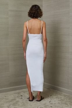 Bec And Bridge Riviera Split Midi Dress Ivory