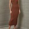 Bec And Bridge Deja Vu Midi Dress Chocolate