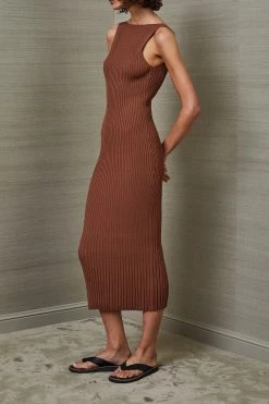 Bec And Bridge Deja Vu Midi Dress Chocolate