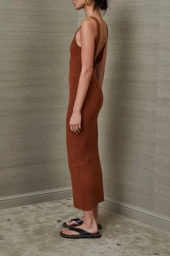 Bec And Bridge Bowie Midi Dress Rust