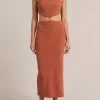 Bec And Bridge Bec And Bridge Bec & Bridge Alba Cut Out Midi Dress Terracotta