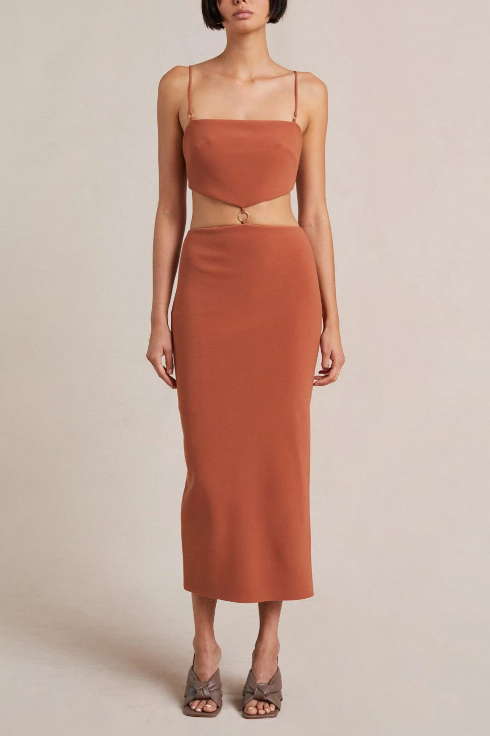 Bec And Bridge Bec And Bridge Bec & Bridge Alba Cut Out Midi Dress Terracotta 3 Bec And Bridge Bec And Bridge Bec & Bridge Alba Cut Out Midi Dress Terracotta