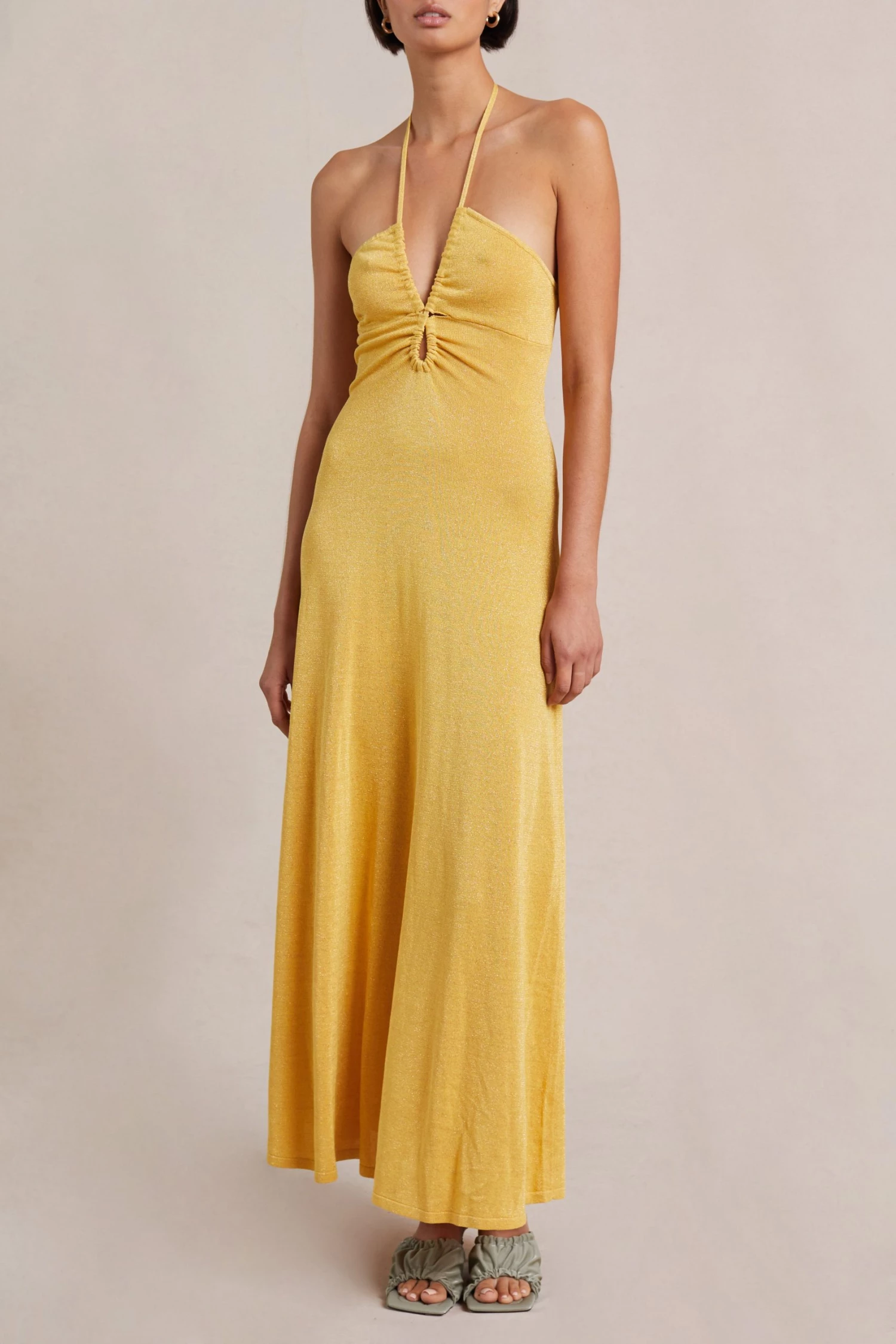 Bec And Bridge Indya Knit Maxi Dress Straw 3 Bec And Bridge Indya Knit Maxi Dress Straw