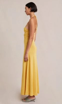 Bec And Bridge Indya Knit Maxi Dress Straw 10 Bec And Bridge Indya Knit Maxi Dress Straw