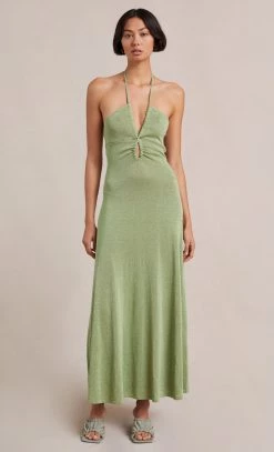 Bec And Bridge Indya Knit Maxi Dress Pistachio