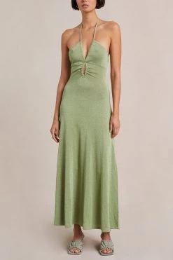 Bec And Bridge Indya Knit Maxi Dress Pistachio