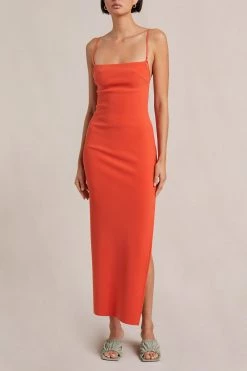 Bec And Bridge Elroy Midi Dress Flame