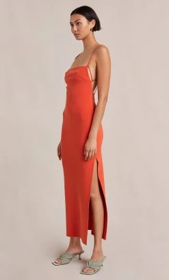 Bec And Bridge Elroy Midi Dress Flame