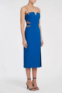 Rebecca Vallance Iman Cut Out Midi Dress New Arrivals
