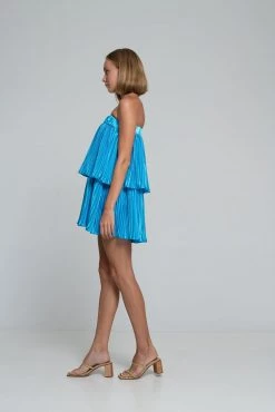 LIDEE Woman L'idee Woman Rêveries Mini Dress Cloud Blue