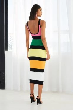 By Johnny All Sorts Rib Midi Dress