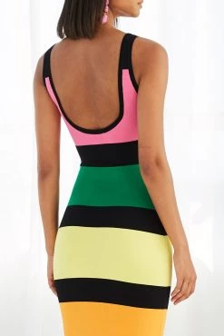 By Johnny All Sorts Rib Midi Dress 8 By Johnny All Sorts Rib Midi Dress