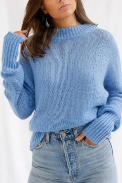 San Sloane Helena Knit Cornflower Blue