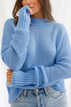 San Sloane Helena Knit Cornflower Blue 11 San Sloane Helena Knit Cornflower Blue