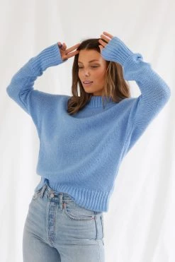 San Sloane Helena Knit Cornflower Blue 13 San Sloane Helena Knit Cornflower Blue