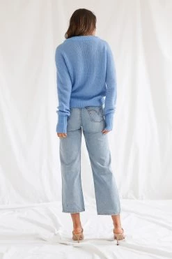 San Sloane Helena Knit Cornflower Blue 12 San Sloane Helena Knit Cornflower Blue