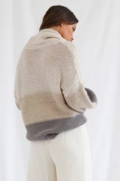 San Sloane Georgia Knit Cream-Oatmeal-Grey 15 San Sloane Georgia Knit Cream-Oatmeal-Grey