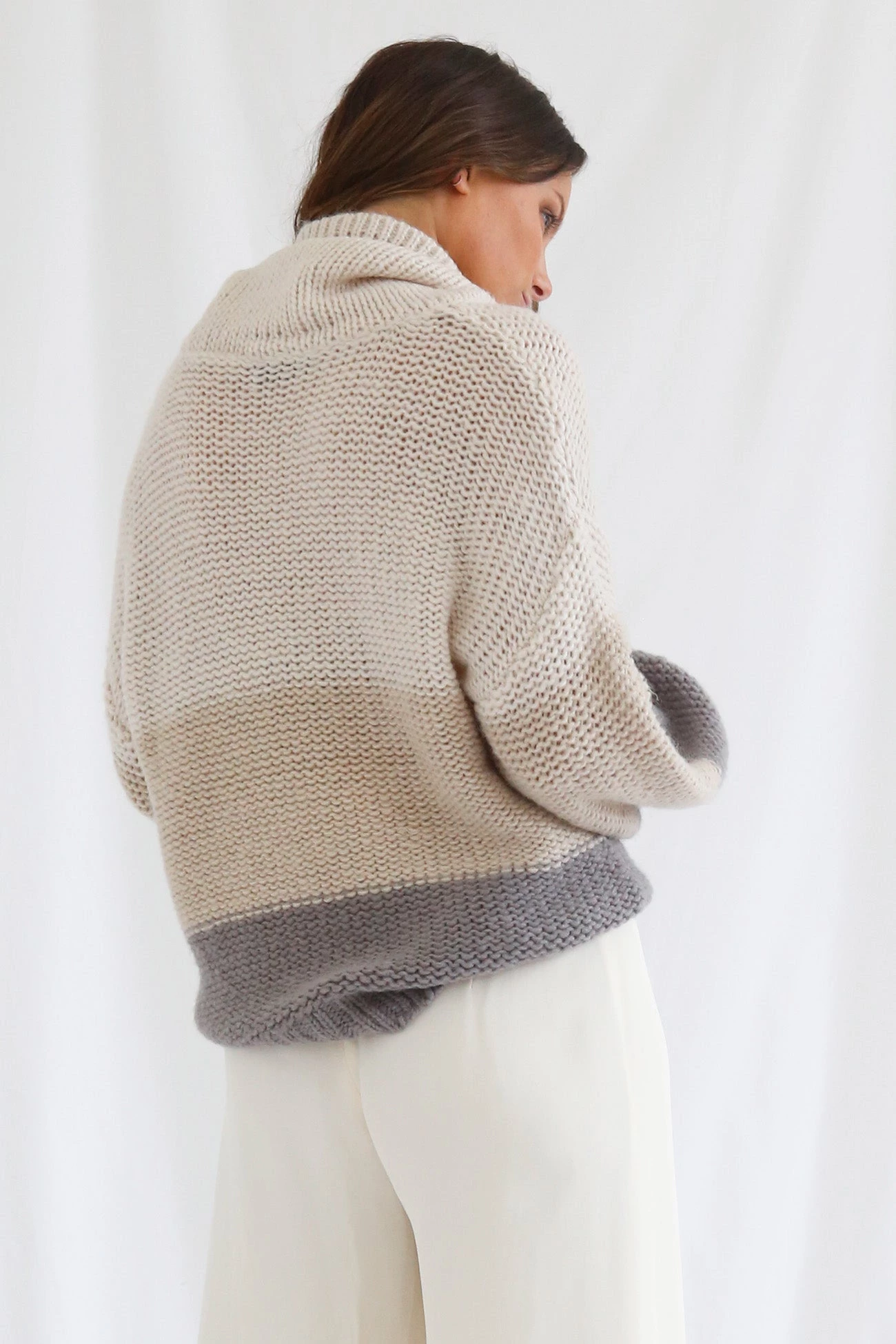 San Sloane Georgia Knit Cream-Oatmeal-Grey 7 San Sloane Georgia Knit Cream-Oatmeal-Grey