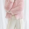San Sloane Claudia Faux Fur Jacket Pale Pink 1 San Sloane Claudia Faux Fur Jacket Pale Pink